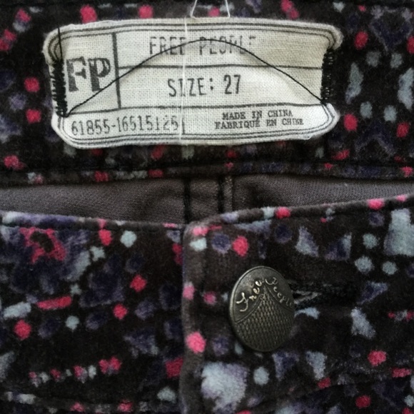 Free People Floral Skinny Crop Jeans 27 - Picture 5 of 8